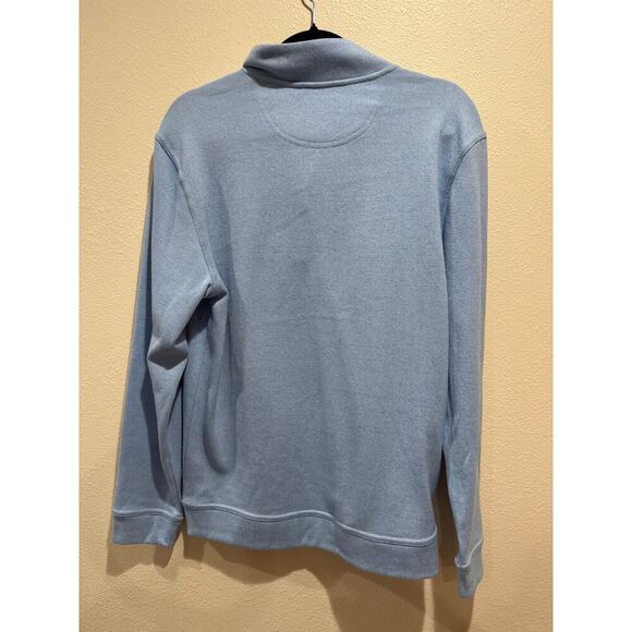 Walter Hagen Midweight Pique Men's 1/4 Zip Golf Sweater, Blue, Size S, NWT - Picture 4 of 5